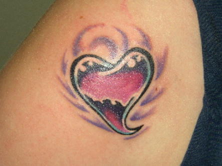 tattoo ideas for girls hip. Heart and Love Tattoo Design