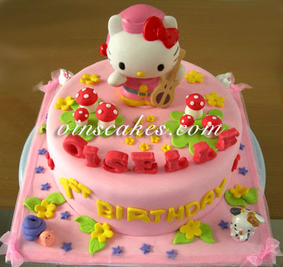  Kitty Birthday Cake on Bandung Jakarta Online Cakes Shop  Hello Kitty Cake For Giselle