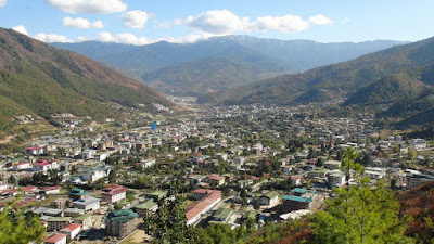 Thimphu City in Bhutan
