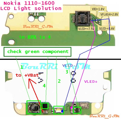 1600 Light Problem. 1110-1600 LCD Light