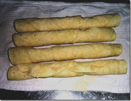 4 FLAUTAS LISTAS PARA FREIR