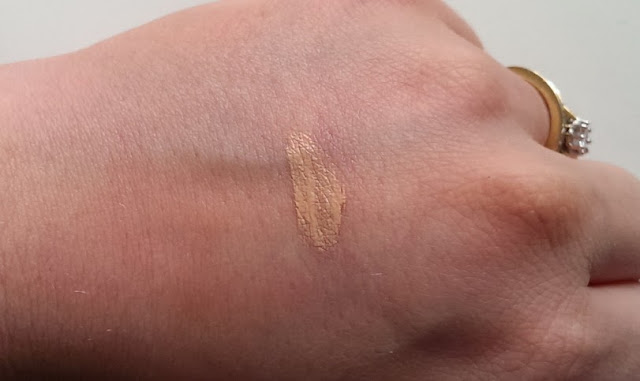 A swatch on the back of my hand of the Dior BB eye cream