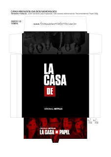 Money Heist: Free Printable Boxes. 