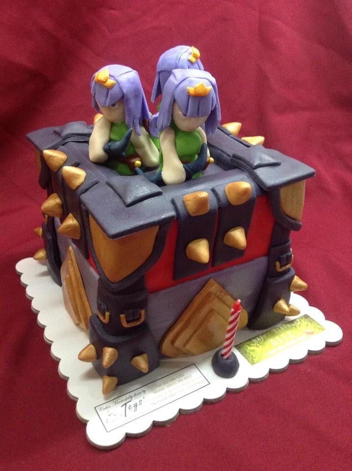 clash of clans birthday cake