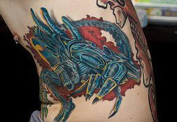 alien tattoos