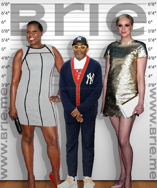 Spike Lee standing with Leslie Jones and Gwendoline Christie