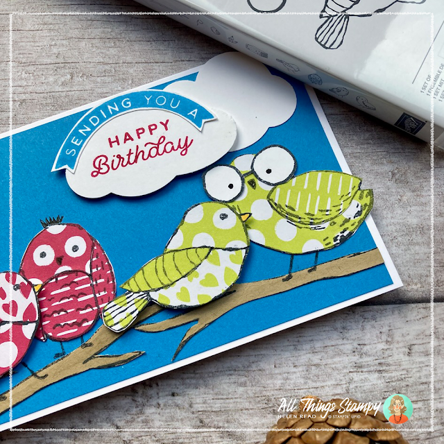 Stampin Up Bird's Eye View card idea