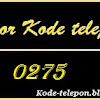 0275 — Kode Telepon Area Mana...