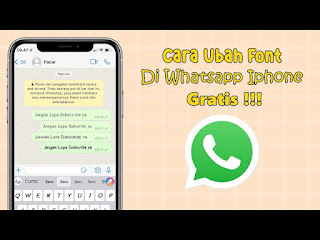 Cara Mengubah Font Whatsapp Di Iphone