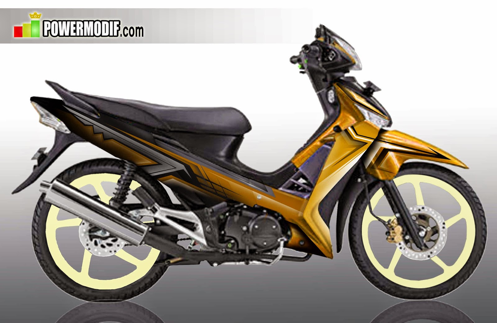 Modifikasi Motor Supra X 125 Airbrush Modifikasi Motor Bebek