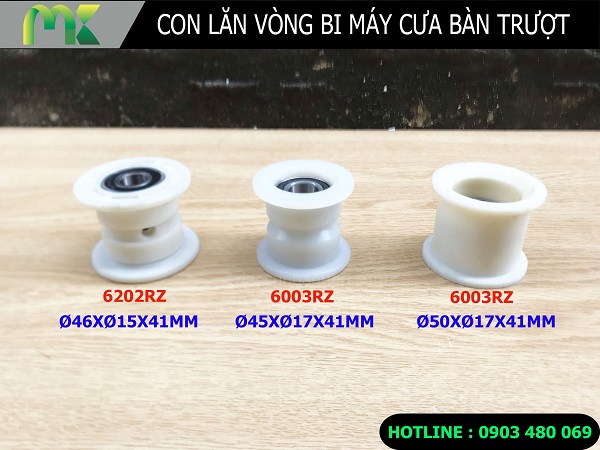 Con lăn vòng bi máy cưa bàn trượt