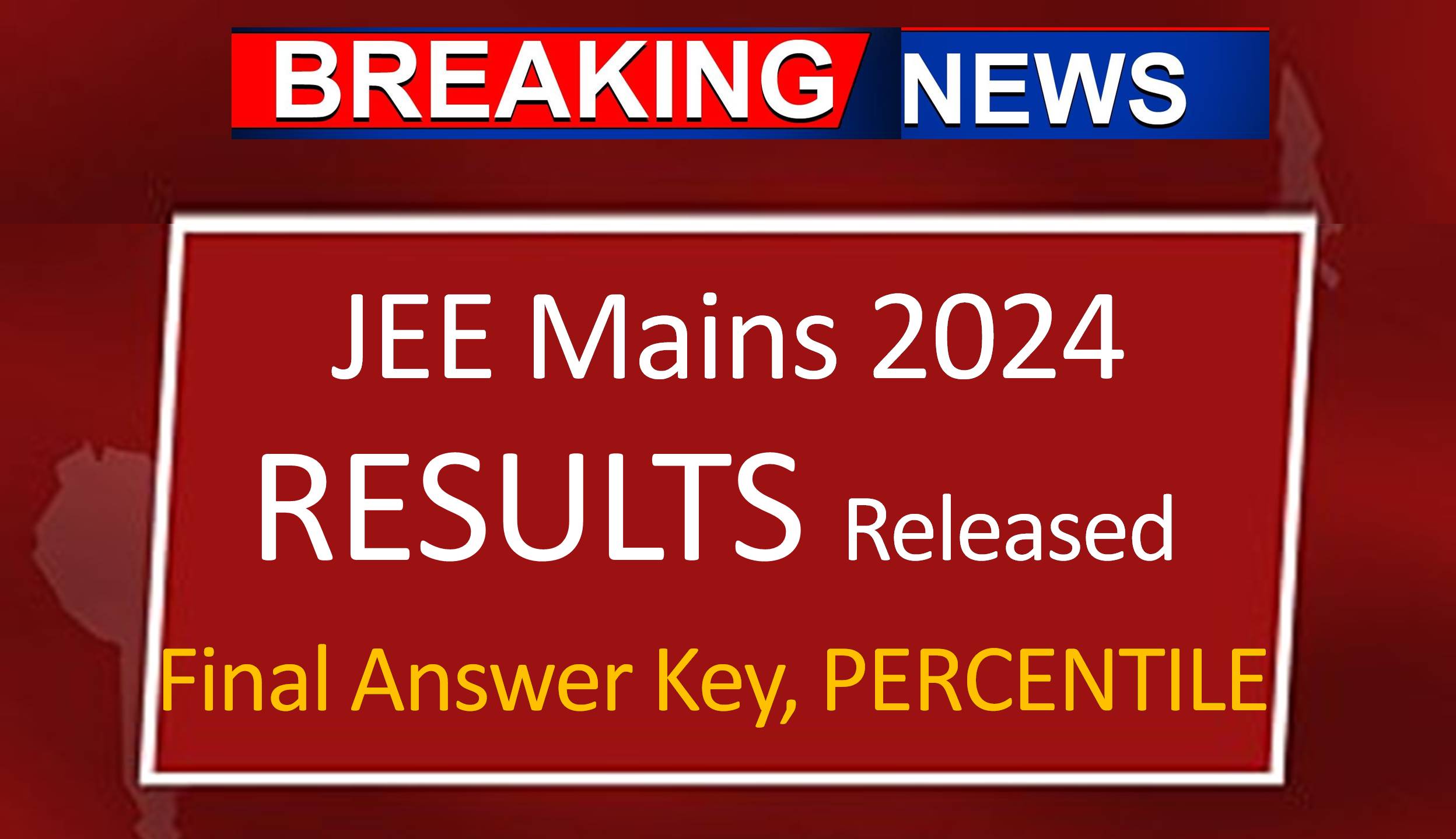 JEE Main Final Answer Key 2024