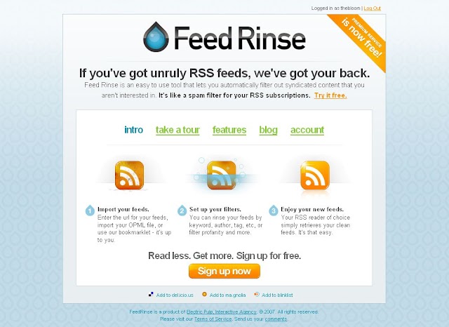 Application Web 2.0 : Mixez et filtrez vos flux RSS avec Feed Rinse