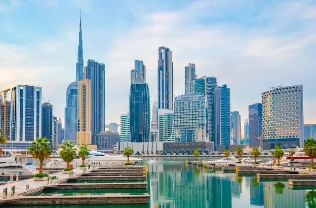 Beautiful view of buildings in dubai