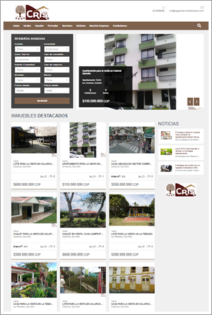 Portal Web para Negocios Inmobiliarios