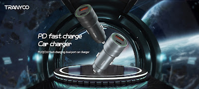 Tranyoo C9 Car Charger 20W PD Super Fast Charger