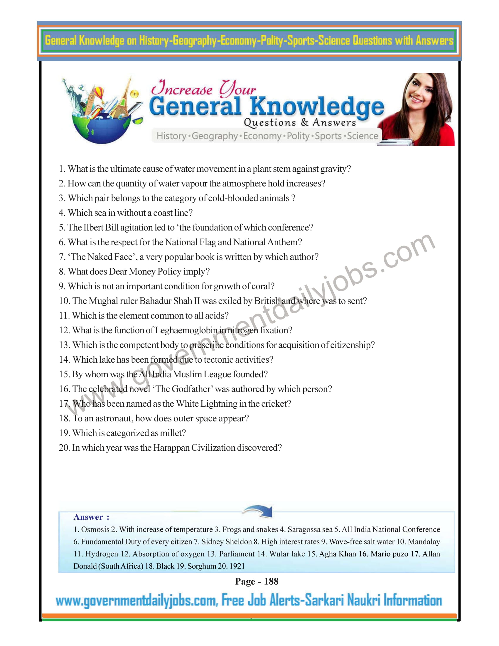General Awareness Questions and Answers