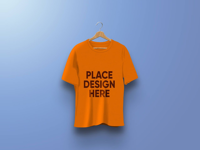 Free download hanger t-shirt mockup (PSD)