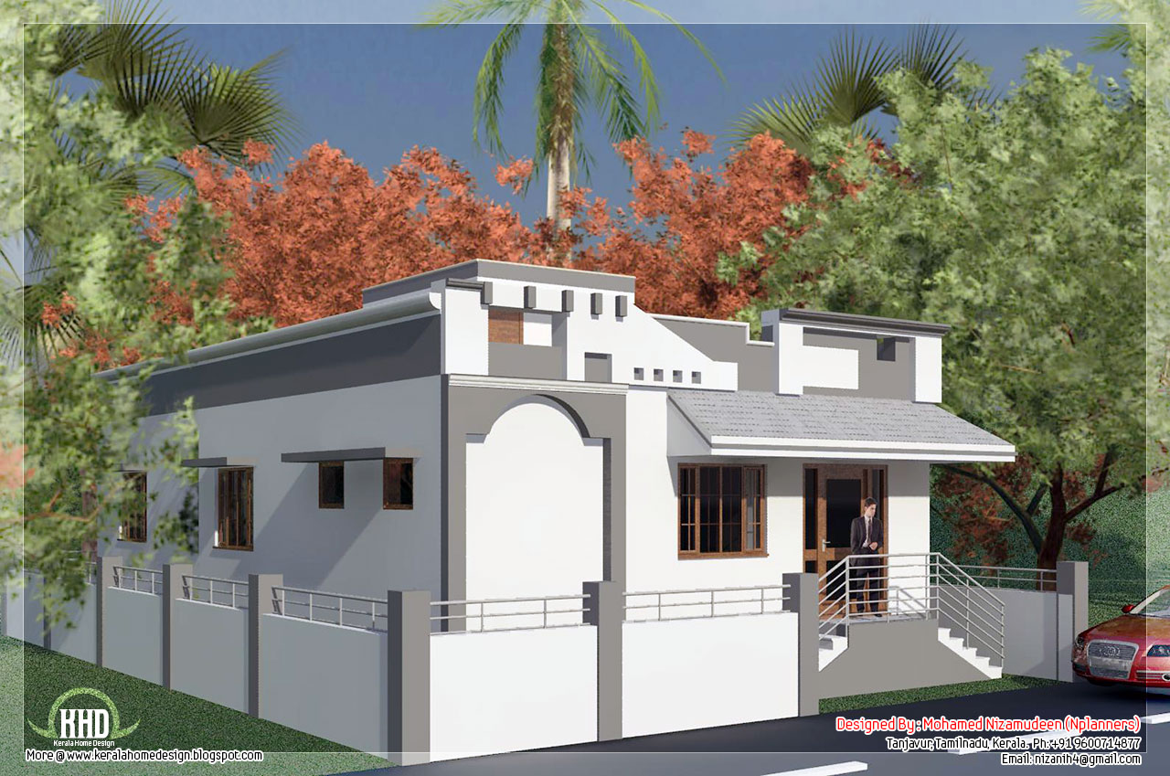  floor house in 1092 sq.feet - Kerala home design and floor plans