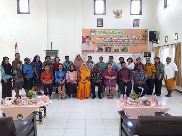 Silaturahmi dan Halal Bihalal Keluarga Besar Dharma Wanita Persatuan Kabupaten Sorong