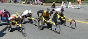 Boston Marathon! (wheelchairs)