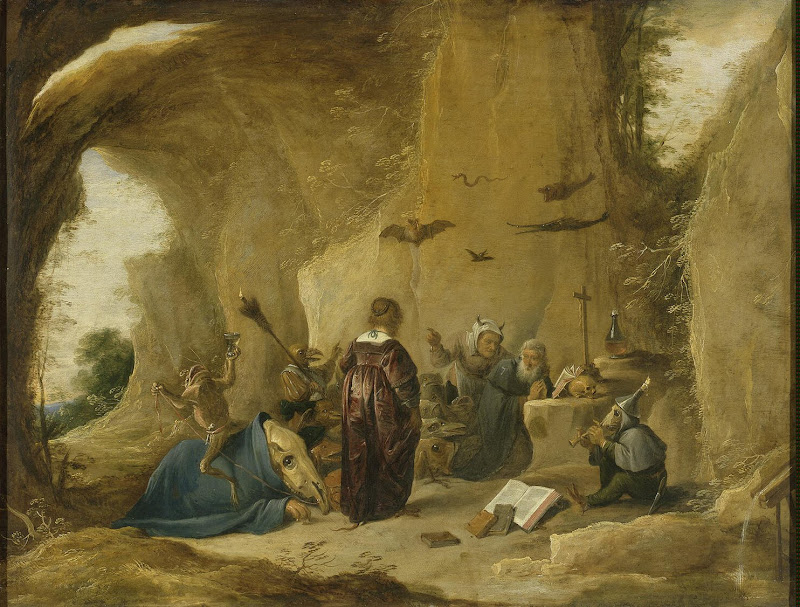 Temptation of St Antony by David Teniers II - Christianity, Religious Paintings from Hermitage Museum