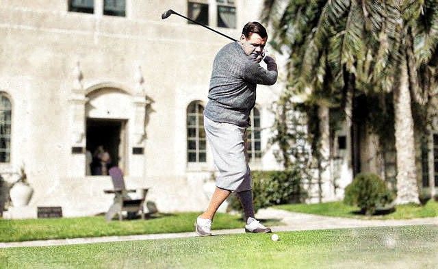 Babe Ruth in color