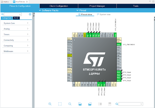 STM32F103R6 SysTick And Digital Clock Example