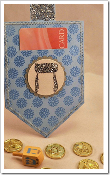 Hanukkah Dreidel Gift Card Holder