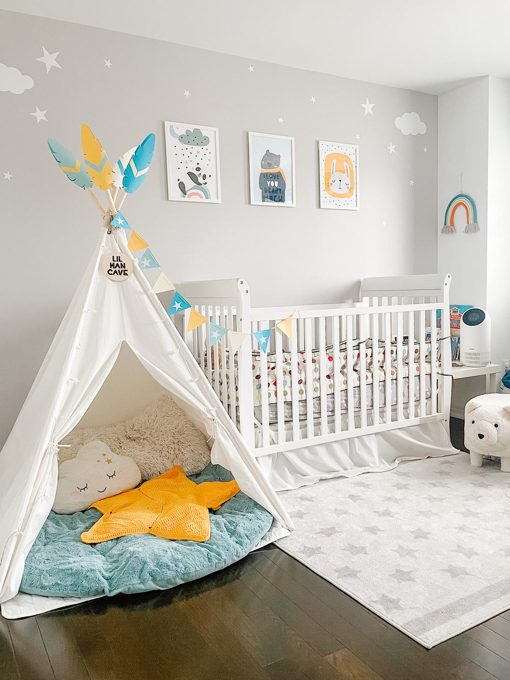 Nursery Room Update! (DIY Teepee Decorations)