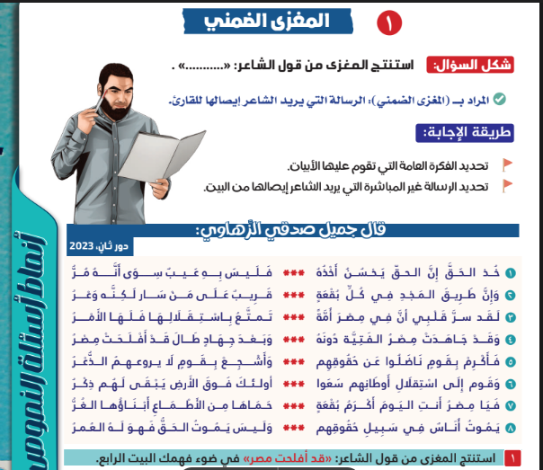 مراجعة ليلة الامتحان فى النصوص الصف الثالث الثانوى 2025 للاستاذ/ محمد صلاح (مذكرة وفيديو)
