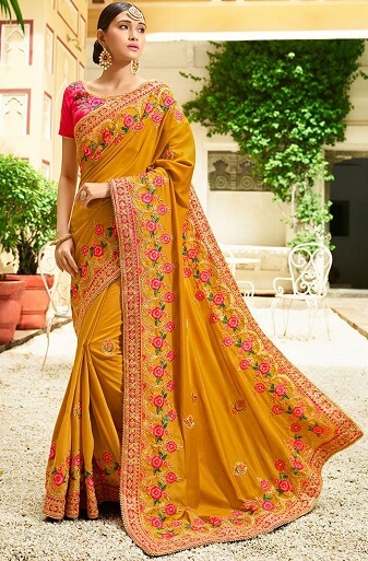 Bangalore Designer Work Saree