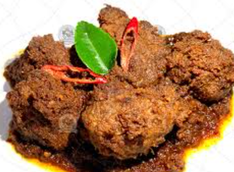 the original Minang rendang recipe is delicious for lunch