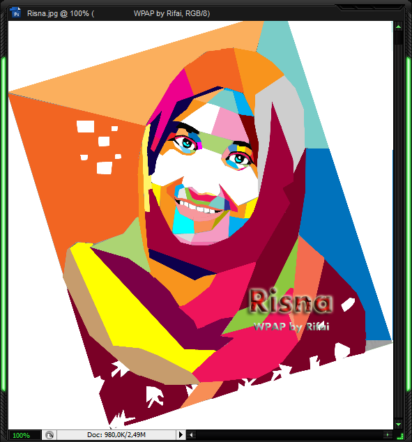 Tutorial WPAP di photoshop cs3 mudah ~ Cara cara kita