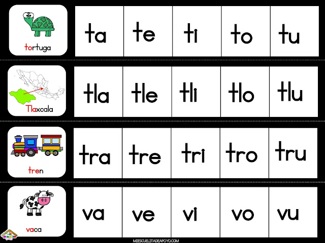 silabario para imprimir y recortar pdf