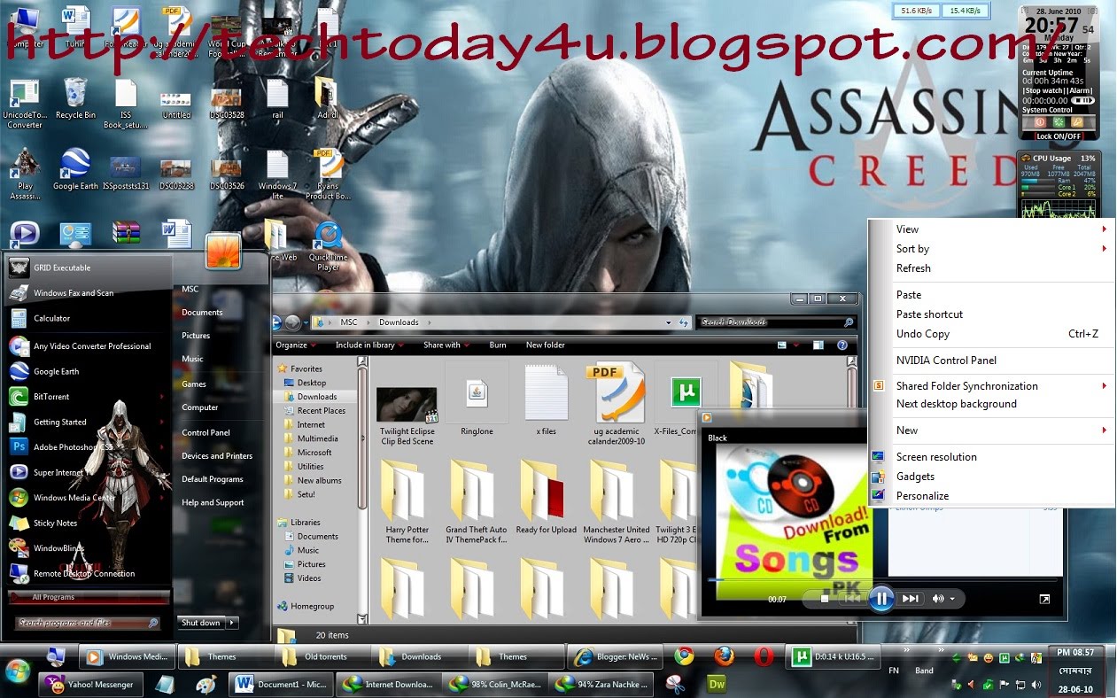 Download Assassin's Creed Gaming PC Theme