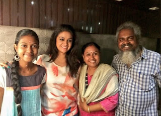 Keerthy Suresh with Fans