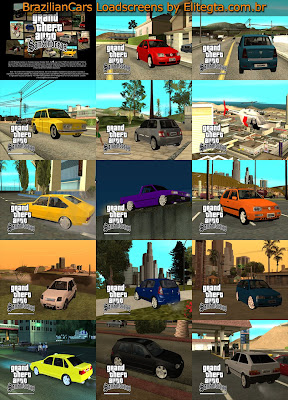 BrazilianCars LoadScreens By G3si3l para GTA San Andreas