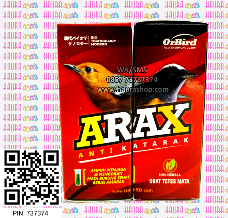HAURA SHOP: Arax Obat Katarak Burung Rp.25.000