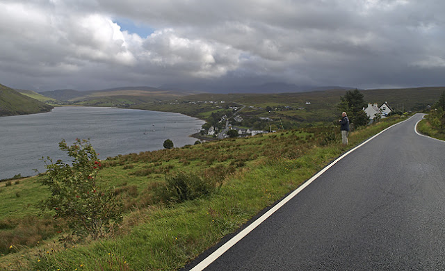 looking down upon Loch Harport and the Talisker Distillery