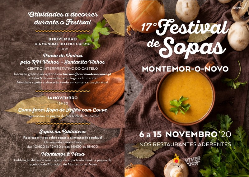 Festival de Sopas nos Restaurantes do Concelho de Montemor-o-Novo