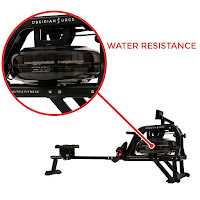 Obsidian Surge 500 Water Rower's flywheel/tank water resistance system