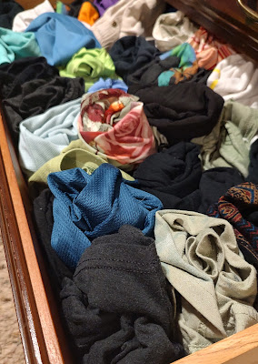 Organized clothing drawer