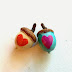 Painted Acorns With Hearts