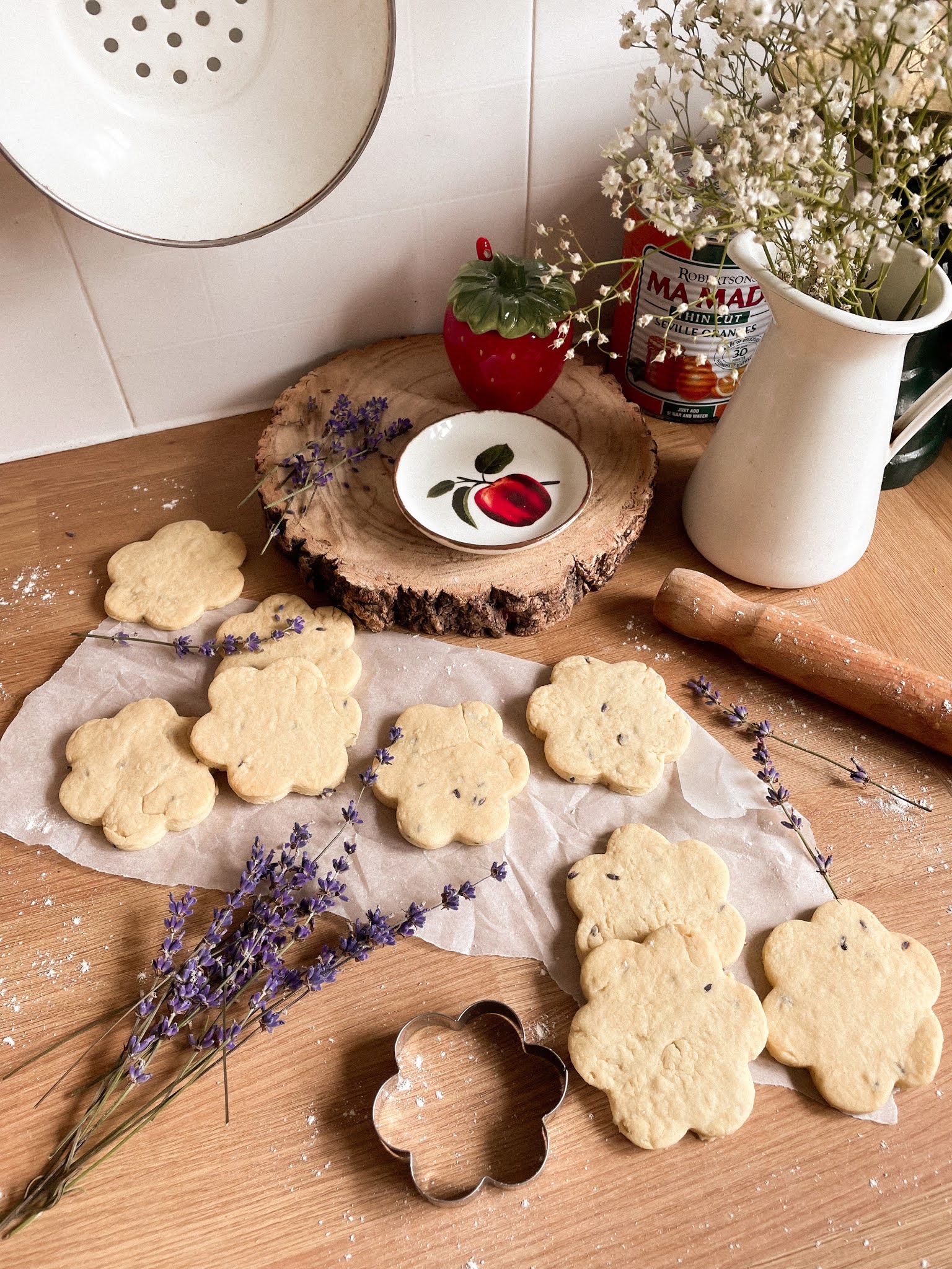 Lavender Shortbread Biscuit Recipe