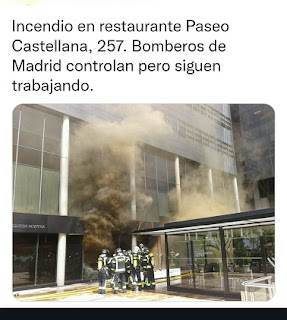 Incendio restaurante Madrid