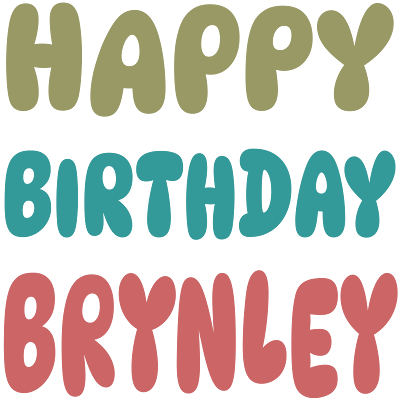 Happy Birthday Brynley (WhatsApp Sticker)