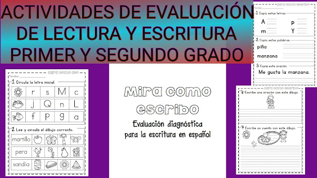 EVALUACIÓN DIAGNÓSTICA DE LECTURA Y ESCRITURA-1° - CON RESPUESTAS