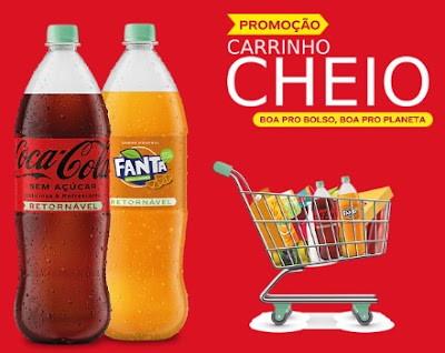 Promoção Carrinho Cheio da Coca-Cola Retornável 2022