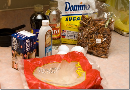 Pecan Pie Ingrediants